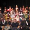 Company Photo. Standing (L-R): Nick Morrison, Ashirah Israel, Michael Davis, Lina Ortiz, Alex Markowitz, Karla Madrigal, Daniel Fuentes, Hillary Schuetz, Kayla Tomas, Breanne Palmer; Sitting on Sofa (L-R): Austin Sherman, Alisha Weston, Andre Russell, Leanne Agmon, Sarah Rosen, Tico Baez, Courtney Bishop, Zachary Durand; Sitting on Stage (L-R): Megan Kuiper, Walter Banks, Amber Shashaty, Jessica Kent