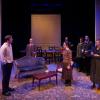Photo Courtesy of Atlantic Theater Company. Front (L-R): Sean Brannon, Leanne Agmon, Bianca Rusu; Back (L-R): Sam Ogilvie, John Rosania, Jake Rubin, Andy Ottenweller